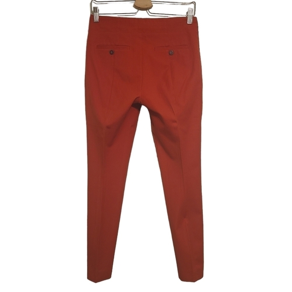 Anthropologie | Women's Red Essential Slim Pants With Side Buttons (US Size 4) - Picture 16 of 16
